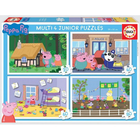 PUZLE MULTI 4 JUNIOR PEPPA PIG