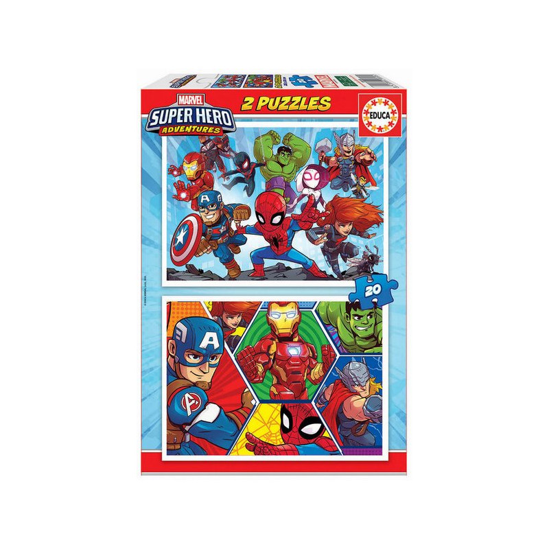 PUZLE 2 X 20 MARVEL SUPERHEROES