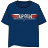 CAMISETA TOP GUN LOGO AZUL S