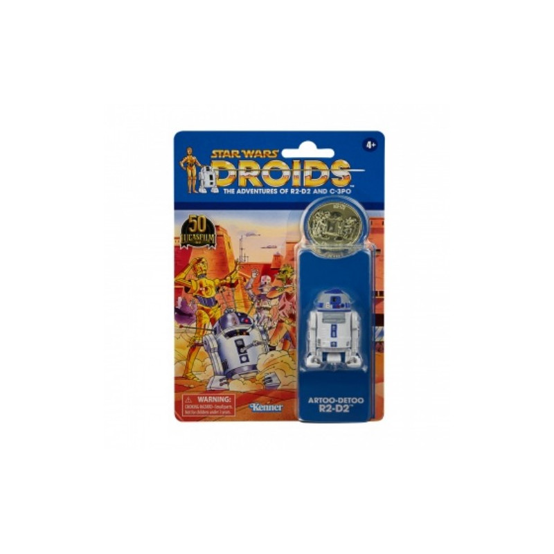 FIGURA HASBRO STAR WARS R2-D2 VINTAGE MONEDA 50TH