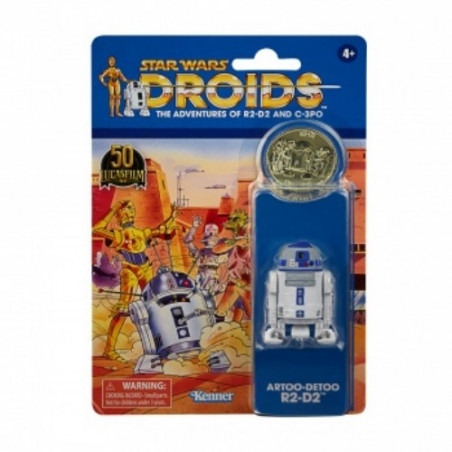 FIGURA HASBRO STAR WARS R2-D2 VINTAGE MONEDA 50TH