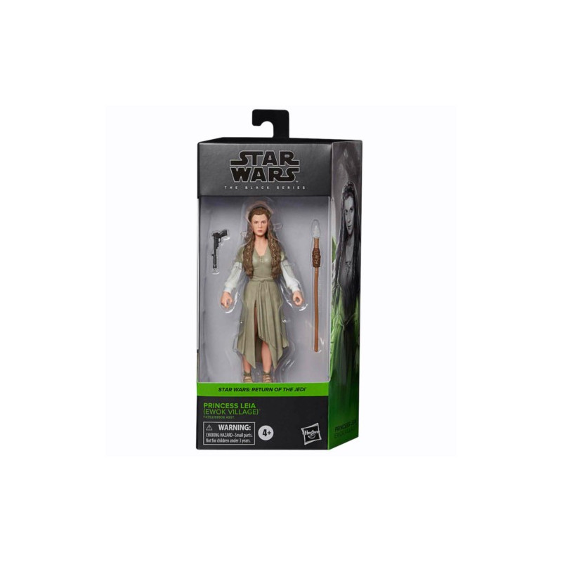 FIGURA HASBRO STAR WARS BLACK SERIE LEIA EWOK