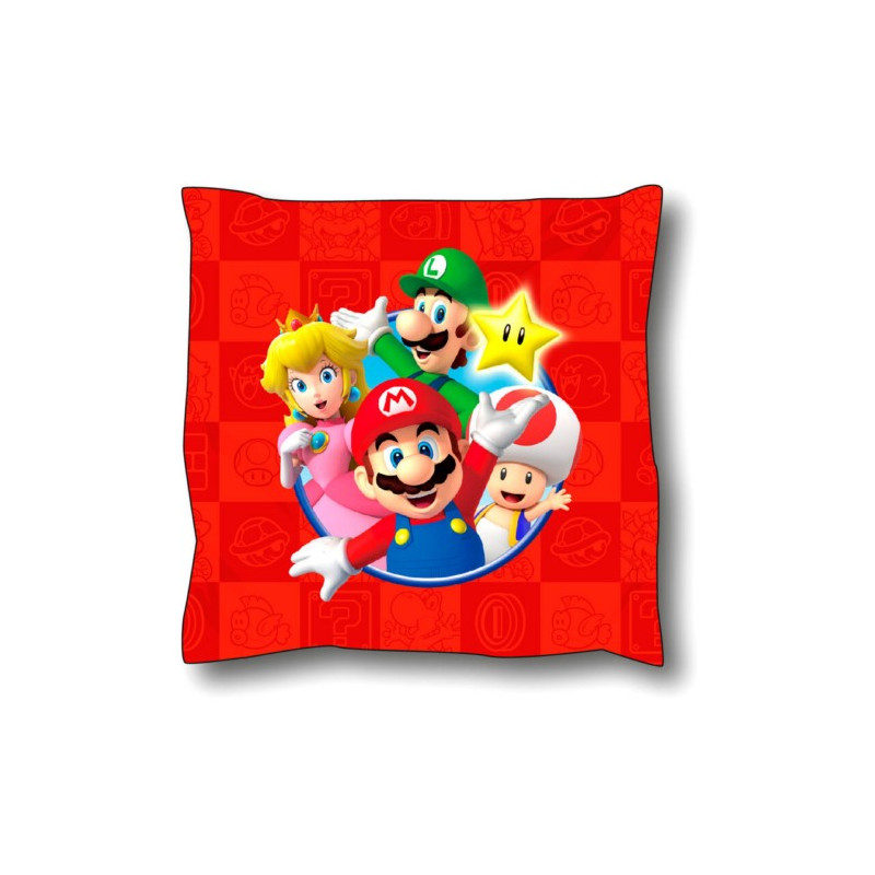 COJIN NINTENDO MARIO BROS PERSONAJES ROJO 40 CM