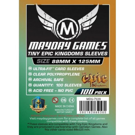 FUNDA MAYDAY TINY EPIC KINGDOM 88 X125 MM (100)