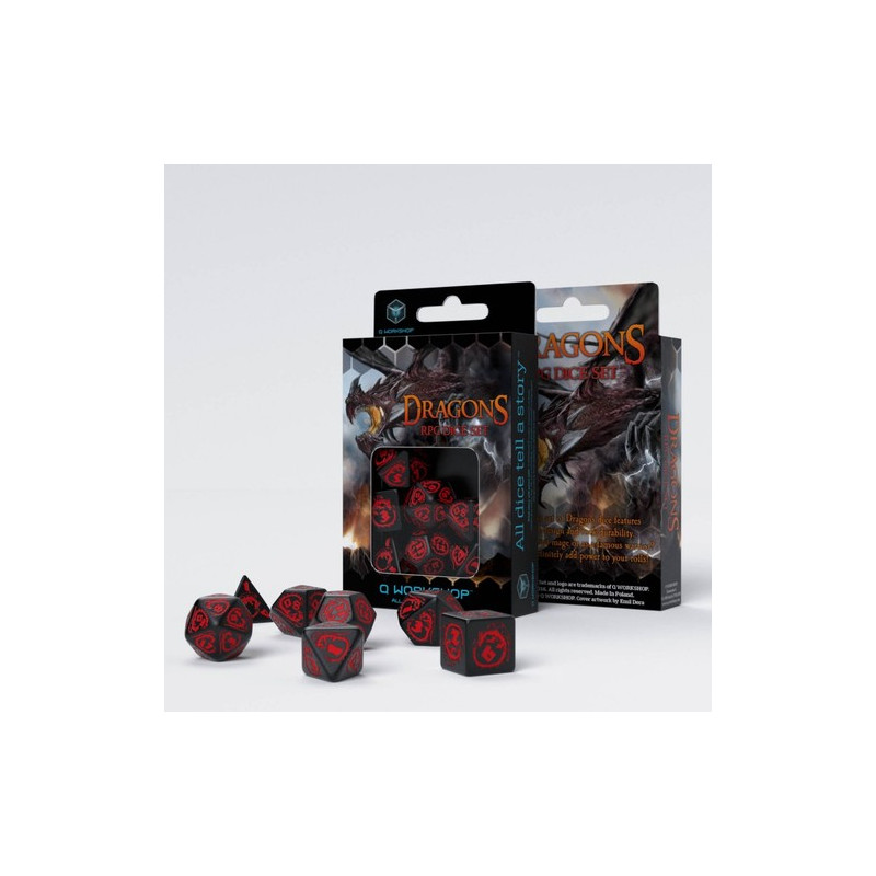 QW DRAGONS BLACK & RED SET (7)