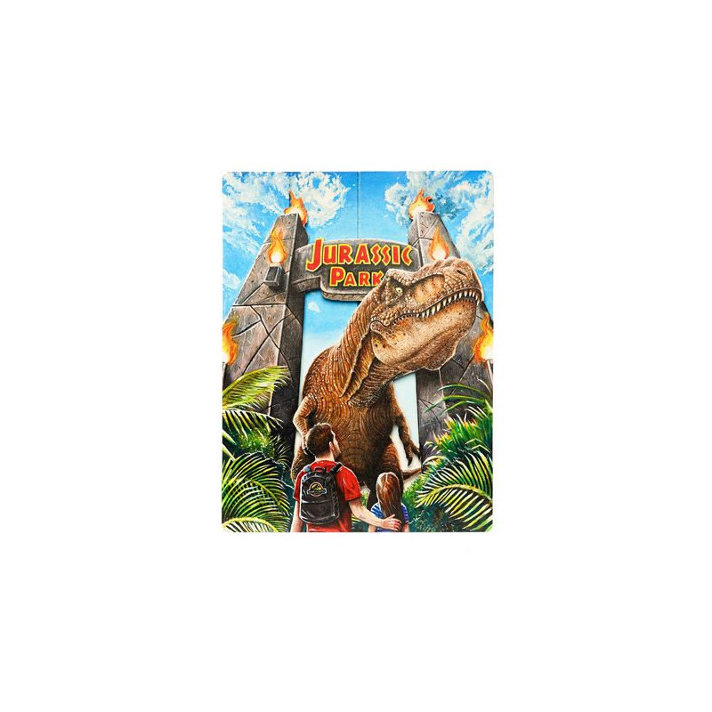 CUADRO MADERA 3D JURASSIC PARK REX 30 X 40