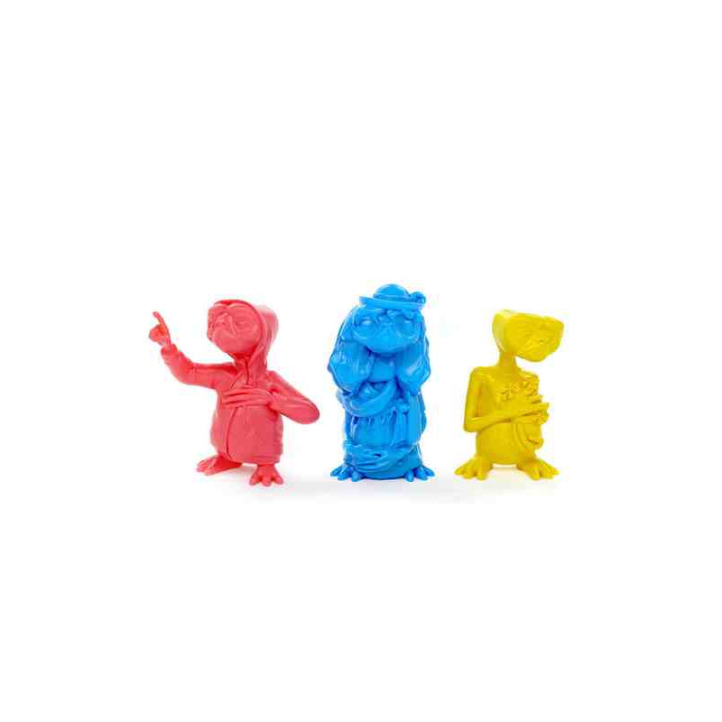 SET 3 FIGURITAS E.T PVC COLORES  5 CM