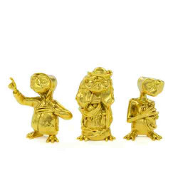 SET 3 FIGURITAS E.T PVC GOLDEN 5 CM