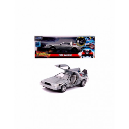 COCHE METAL REGRESO AL FUTURO 2 DELOREAN 1:24 17 CM