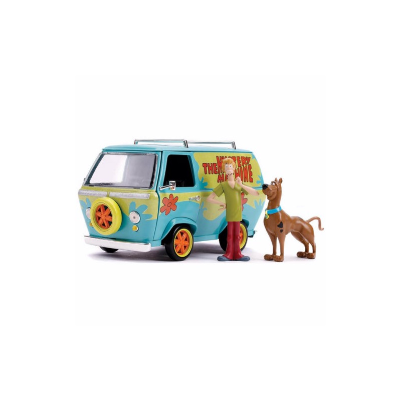 COCHE METAL SCOOBY DOO FURGONETA ESCALA 1:24 17 CM